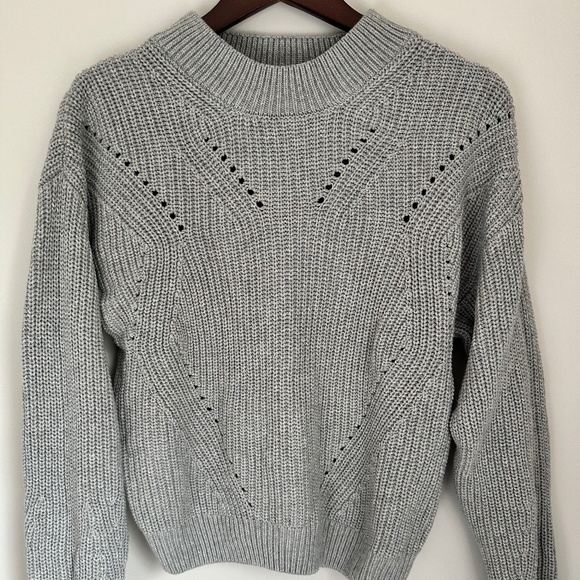 H&M Girls Light Grey Cotton-Blend Sweater — Size US 20 (EUR 170) - Picture 1 of 5